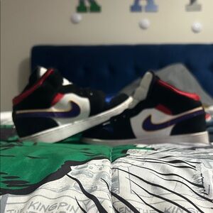 Nike Black and Red Athletic Shoes